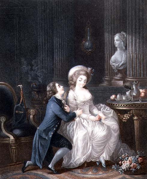 L'Amant Ecoute by Louis Marin Bonnet, 1775